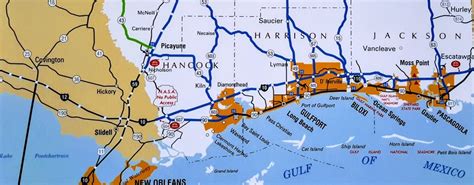 Mississippi Beaches Map