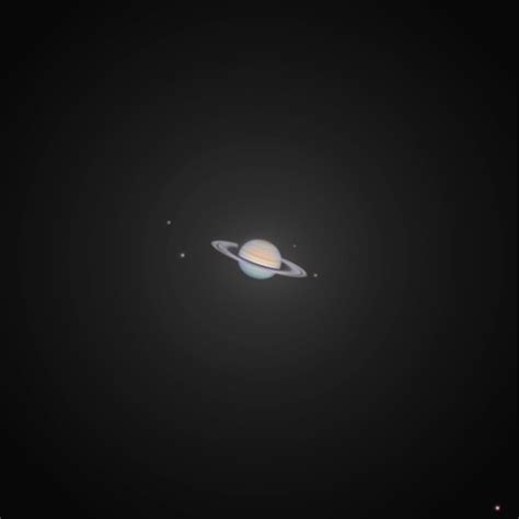 I photographed Saturn with its moons after staying up all night! : r ...