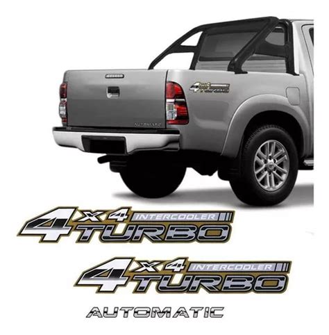 Adesivo Ca Amba Turbo Intercooler Automatic Toyota Hilux Cor Padr O