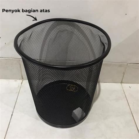 Jual Produk Unggulan Tempat Sampah Jaring Besi Hitam Tong Sampah