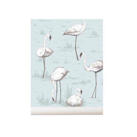 Blue Cole et fils Flamingo Papier Peint pour tout coin à la maison