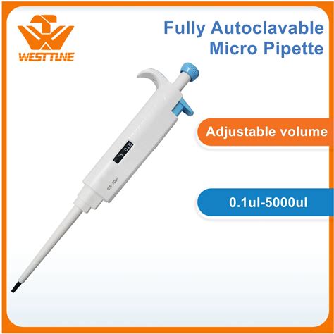 Micropette Plus Pipette Fully Autoclavable Single Channel Adjustable