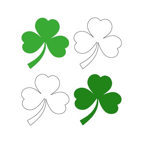 Shamrock Templates Printable Word Searches