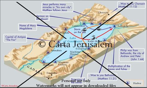 Around The Lake Of Gennesaret - Biblewhere