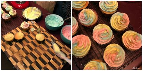 Recipe Easy Pastel Rainbow Frosting Tutorial Plastic Wrap Tri