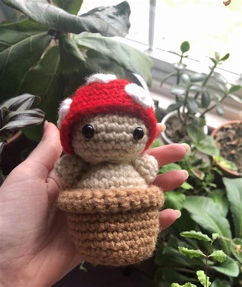 Mushroom Amigurumi Crochet Pdf Pattern Cute Plush Spotted Etsy Fun