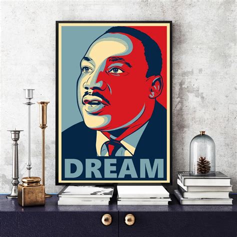 Martin Luther King Jr Vintage Poster,Martin Luther King Quote Poster ...