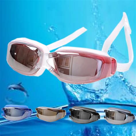 Brand New Colors Men Women Professional Electroplate Waterproof Swim