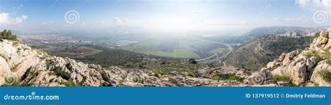 View of the Sunrise from the Mount Precipice Near Nazareth on the ...