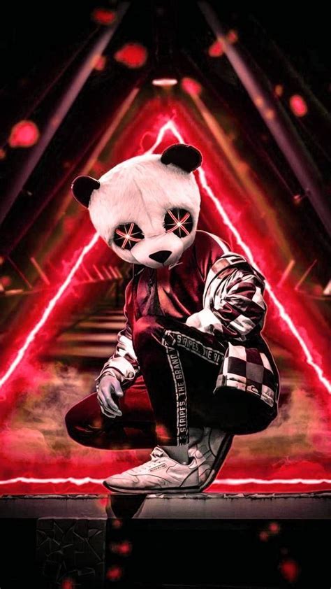 Neon Panda Wallpapers Top Free Neon Panda Backgrounds WallpaperAccess