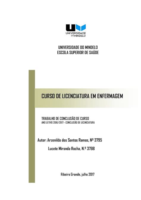 Pdf Curso De Licenciatura Em Enfermagem Gest O Dos Res Duos