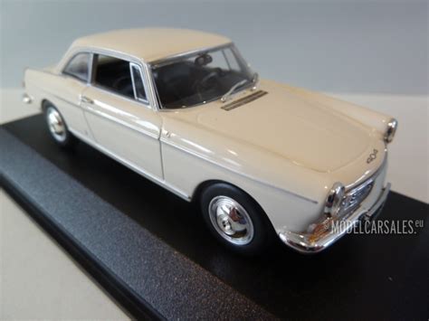 Peugeot 404 Coupe Cream Blanc Arosa 1:43 400112620 MINICHAMPS diecast model car / scale model ...