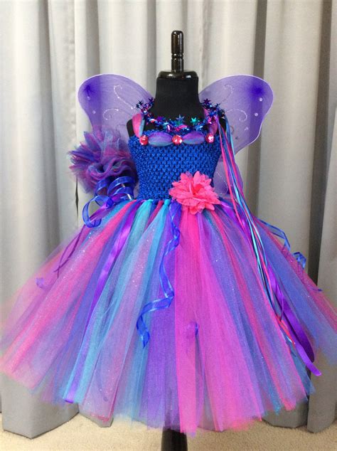 Royal Blue Turquoise Fuchsia And Purple Fairy Tutu Dress Etsy