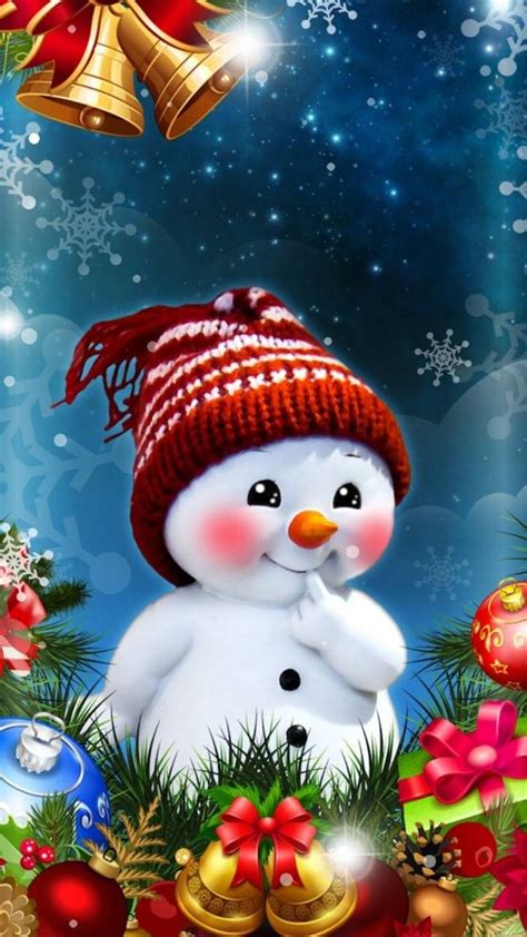 √ Christmas Snowman Wallpaper