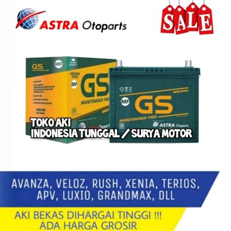 Jual AKI MOBIL NS60 ALL NEW AVANZA TERIOS VELOZ RUSH XENIA GRANDMAX GS