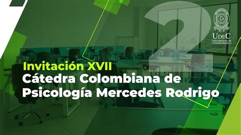 Invitaci N Xvii C Tedra Colombiana De Psicolog A Mercedes Rodrigo