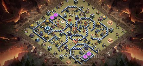 Best Anti 3 Stars War Base Th13 With Link Anti Everything Town Hall