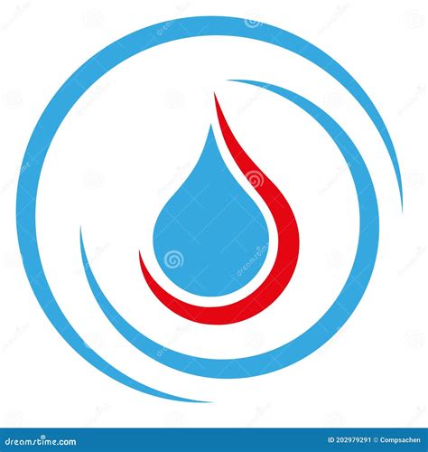 Water And Flame Drops Of Water And Fire Plumber Logo Tools Logo