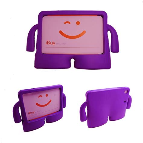 Capa Case Protetor Infantil Anti Choque Impacto Ipad Mini Roxo Em