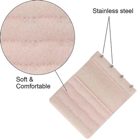 6 Pack Bra Strap Extenders Set 4 Hooks White Black And Nude Fruugo UK