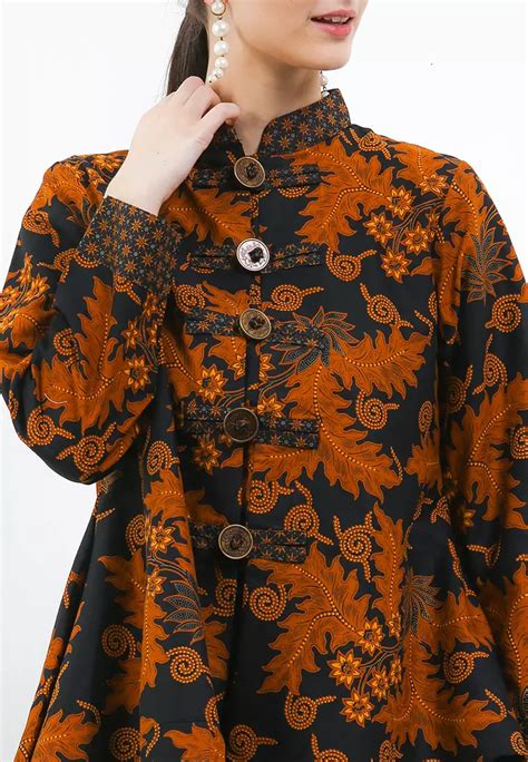 Jual Krisna Batik Lena Blouse Baik Katun Sogan Wanita Original 2024