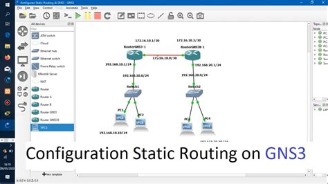 Configuration Static Routing On GNS3 YouTube