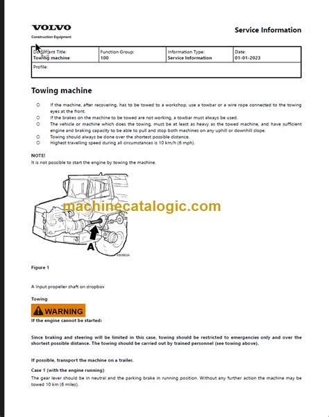 VOLVO A30 Service Manual PDF – Machine Catalogic