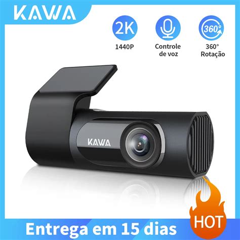 Kawa K P Hd Wifi Tra O Cam Para Carro Dvr C Mera Gravador De V Deo