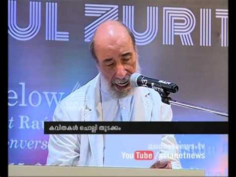 Raúl Zurita Chile poet in Third edition of the Kochi Muziris Biennale