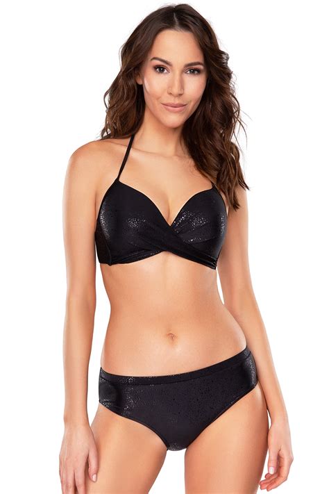 Vivisence 3217 Smooth Women S Bikini Top Black Shine Black Shine