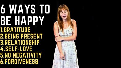 How To Be Happy 6 Ways To Be Happy Every Day Youtube