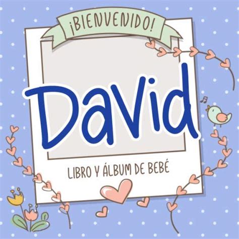 Amazon Bienvenido David Libro y álbum de bebé Libro de bebé y