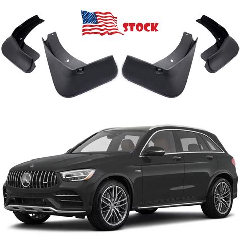 4 Mud Flaps Splash Guards Fender Car Mudguard For Mercedes Glc Amg Line 20 22 Ebay