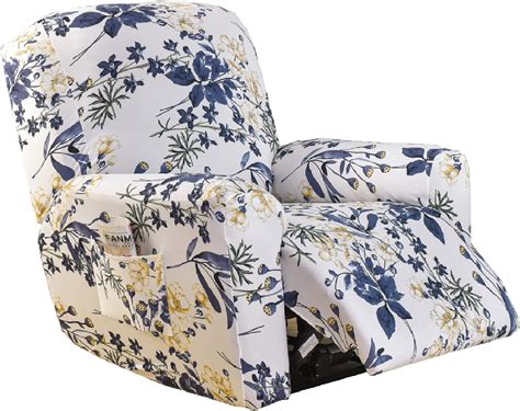 Krfoonn Recliner Slipcovers Stretch Printed Sofa Cover 4 Piece Lazy Boy