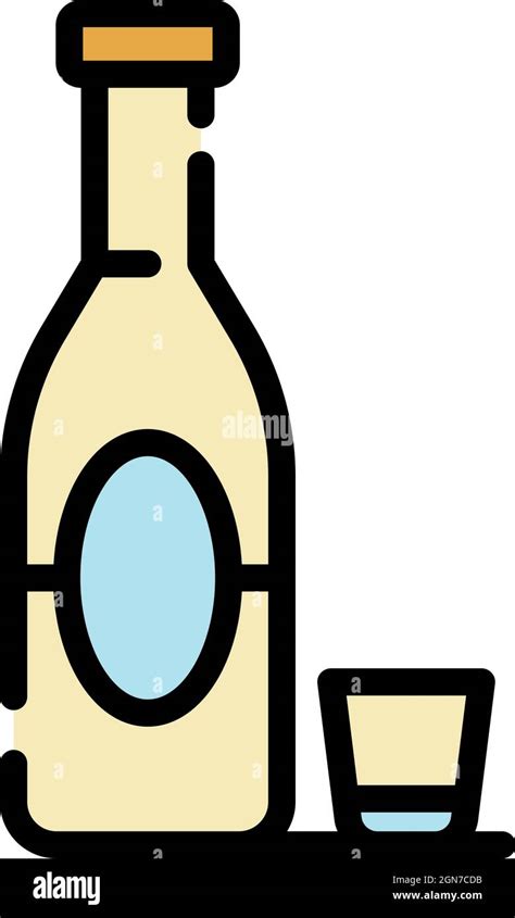 Alcohol Addiction Icon Outline Alcohol Addiction Vector Icon Color