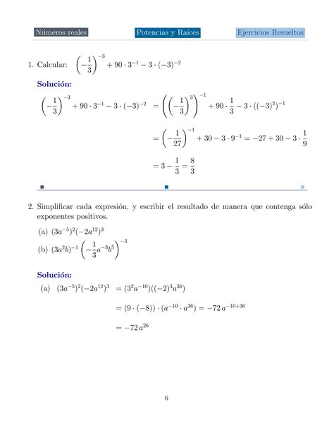 Potencias Y Raices Pdf