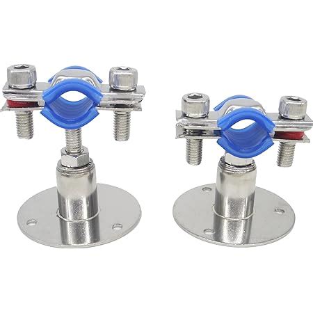 Stainless Steel Wall Mount Ceiling Mount Pipe Supports Adjustable Pipe