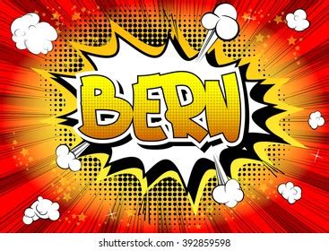 Bern Comic Book Style Word Stock Vector Royalty Free