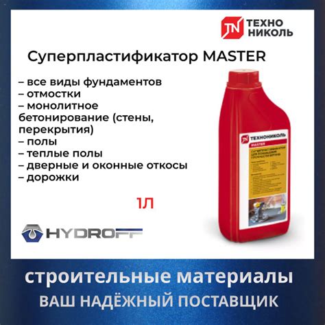Суперпластификатор ТЕХНОНИКОЛЬ MASTER, 1л купить на OZON по низкой цене ...