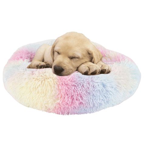 Lit Rond En Forme De Beignet Pour Animaux De Compagnie Colour