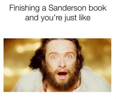 Finishing A Sanderson Book Meme Book Memes Tv Funny Words Of Radiance