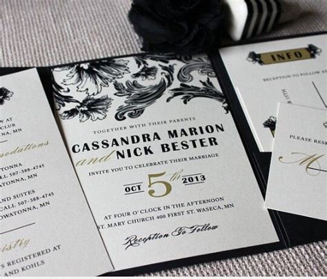 Vintage Wedding Invitations Glam Wedding Invites Vintage Glam Wedding Custom Wedding Stationery