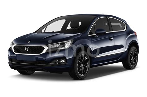 2016 Ds Ds4 Opera Blue 5 Door Hatchback Angular Front Stock Photos