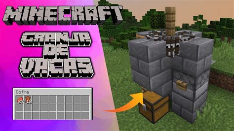 Granja De Vacas En 1 Minuto Tutorial Minecraft Youtube