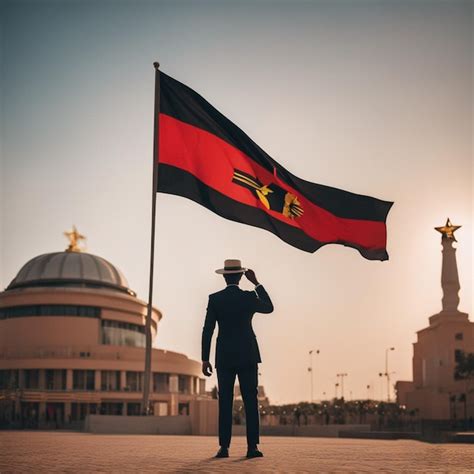 Premium Ai Image Angola Independence Day Background