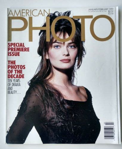 American Photo Magazine Premiere Issue Jan Feb Paulina Porizkova