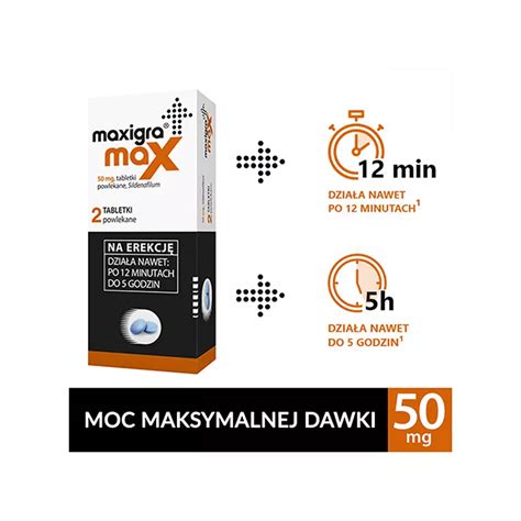 Maxigra Max 50 mg 2 tabletki powlekane opinie skład i cena