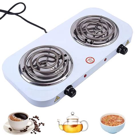 Luvcmft Dual Burner Electric Hot Plate 2000w Induction Stove 110v