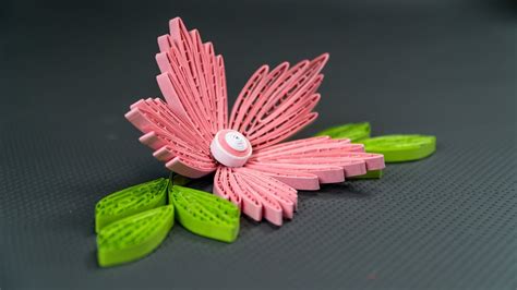 Amazing Quilled Paper Flower Crafts Idea By Handiworks Youtube