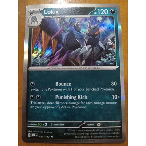 Lokix 122 182 Holo Rare Pokemon TCG Standard English Paradox Rift